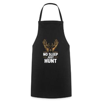 Vivez l’excitation de la chasse au cerf en forêt avec - Tablier de cuisine - noir - Devant - AI Model Male 185 dark (185cm)