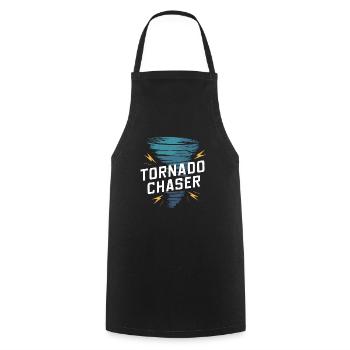 Découvrez le monde fascinant de la chasse aux tornades - Tablier de cuisine - noir - Devant - AI Model Male 185 dark (185cm)