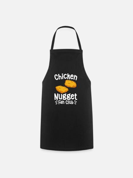Chicken Nugget Liebhaber Chicken Nuggets - Förkläde - svart