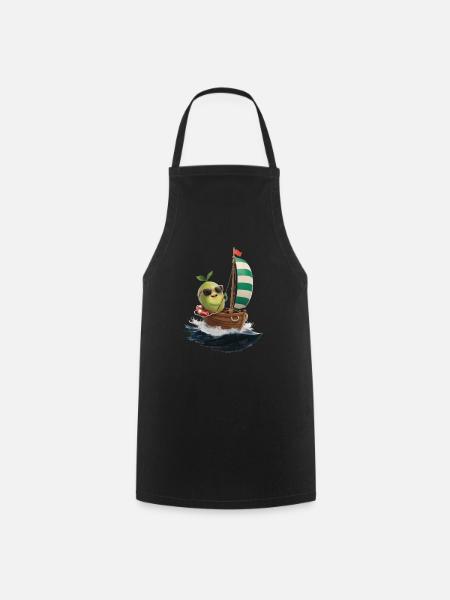 Frucht Guave Bootfahren Geschenk - Kochschürze - Schwarz