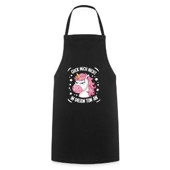 Don’t Look At Me In This Tone Licorne Drôle - Tablier de cuisine - noir - Devant - AI Model Male 185 dark (185cm)