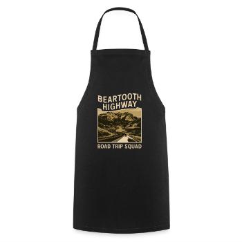 Beartooth Highway Road Trip Squad - Kochschürze - Schwarz - Vorne - AI Model Male 185 dark (185cm)
