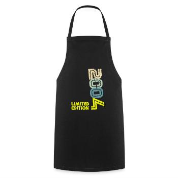 20th Anniversary Original 2004 Vintage 20 Years - Cooking Apron - black - Front - AI Model Male 185 dark (185cm)