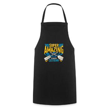 School administrators School staff Caretakers - Cooking Apron - black - Front - AI Model Male 185 dark (185cm)