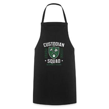 School administrators School staff Caretakers - Cooking Apron - black - Front - AI Model Male 185 dark (185cm)