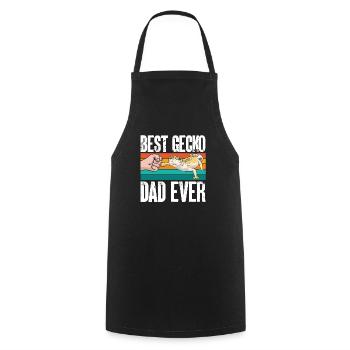 Leopard Gecko Reptile Pet Gecko - Cooking Apron - black - Front - AI Model Male 185 dark (185cm)