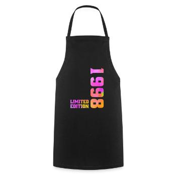 Limited Edition 1998 Cadeau Anniversaire 1998 - Tablier de cuisine - noir - Devant - AI Model Male 185 dark (185cm)