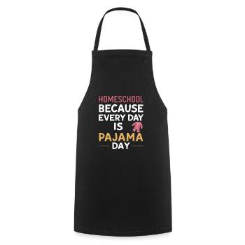 Homeschool Mom Dad Family Life Community Journey - Cooking Apron - black - Front - AI Model Male 185 dark (185cm)