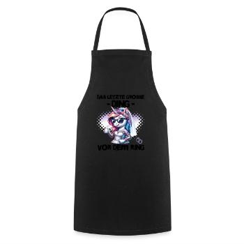 Enterrement de vie de garçon Mariée Enterrement de vie de jeune fille Grondement de femmes - Tablier de cuisine - noir - Devant - AI Model Male 185 dark (185cm)
