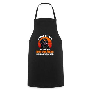Newfie RESTEZ AU FRAIS PAS DE GRIZZLI JUSTE UN - Tablier de cuisine - noir - Devant - AI Model Male 185 dark (185cm)
