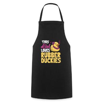Rubber Duck Rubber Duck - Cooking Apron - black - Front - AI Model Male 185 dark (185cm)