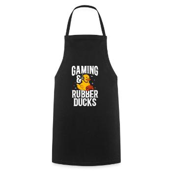Rubber Duck Rubber Duck - Cooking Apron - black - Front - AI Model Male 185 dark (185cm)