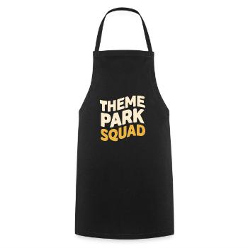 Theme Park Squad Funny Team Shirt - Cooking Apron - black - Front - AI Model Male 185 dark (185cm)