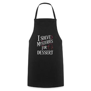 Meurtre Mystère Tenue De Dîner, Fête, Scène De Crime - Tablier de cuisine - noir - Devant - AI Model Male 185 dark (185cm)