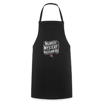 Meurtre Mystère Tenue De Dîner, Fête, Scène De Crime - Tablier de cuisine - noir - Devant - AI Model Male 185 dark (185cm)