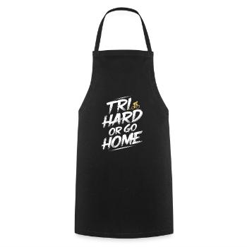 Triathlon Swim Bike Run Triathlete Sports Gift - Cooking Apron - black - Front - AI Model Male 185 dark (185cm)