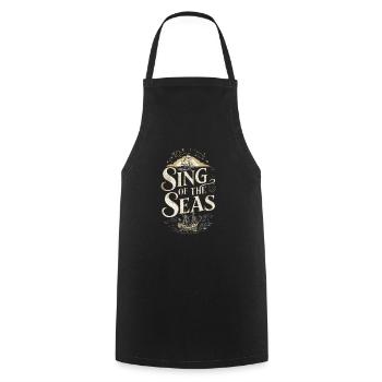 marins Sea Shanty Chant Ship Adventures - Tablier de cuisine - noir - Devant - AI Model Male 185 dark (185cm)