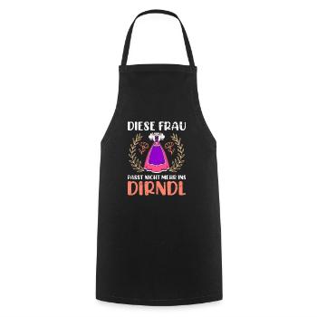Dirndl zu klein Trachtenshirt Damen Trachten Dirndl - Cooking Apron - black - Front - AI Model Male 185 dark (185cm)