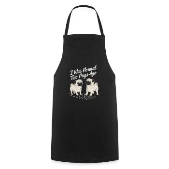 I was normal in front of two boobs - Cooking Apron - black - Front - AI Model Male 185 dark (185cm)