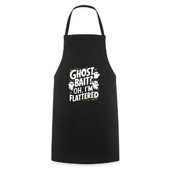Ghost Bait Halloween Parapsychology Paranormal - Cooking Apron - black - Front - AI Model Male 185 dark (185cm)