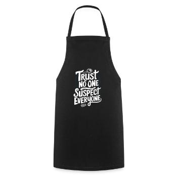 Meurtre Mystère Tenue De Dîner, Fête, Scène De Crime - Tablier de cuisine - noir - Devant - AI Model Male 185 dark (185cm)