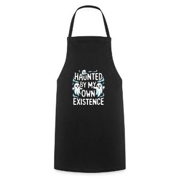 Ghost Bait Halloween Parapsychology Paranormal - Cooking Apron - black - Front - AI Model Male 185 dark (185cm)