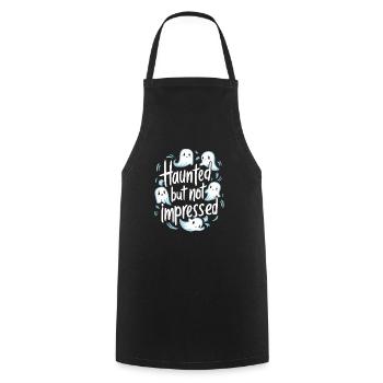 Ghost Bait Halloween Parapsychology Paranormal - Cooking Apron - black - Front - AI Model Male 185 dark (185cm)