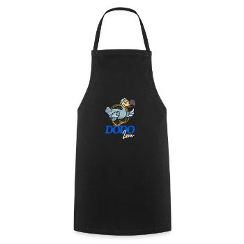friendly Dodo Love - Cooking Apron - black - Front - AI Model Male 185 dark (185cm)