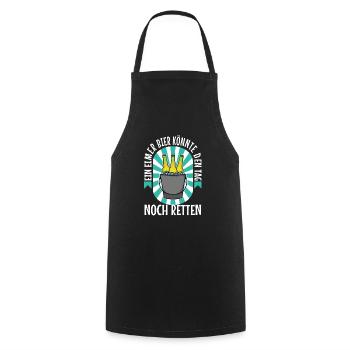 A bucket of beer could still save the day - Cooking Apron - black - Front - AI Model Male 185 dark (185cm)
