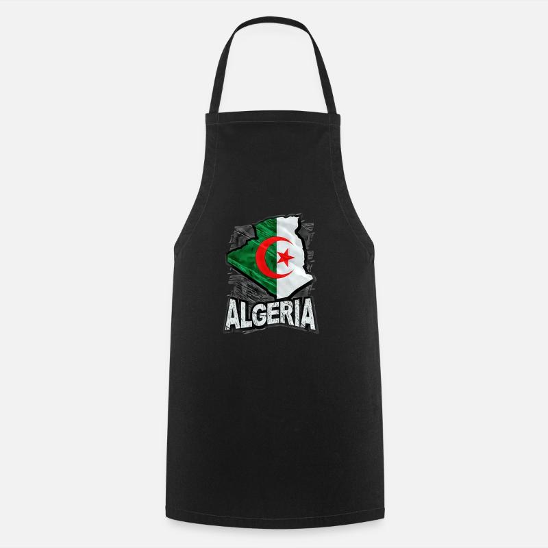 Algérie - Tablier de cuisine - noir