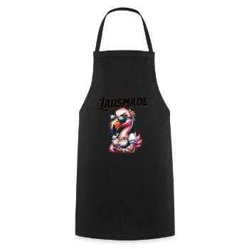 Tracht Damen Outfit Dirndl Ersatz Lausmadl - Cooking Apron - black - Front - AI Model Male 185 dark (185cm)