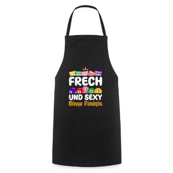 Bingo Player NAUGHTY AND SEXY BINGO QUEEN - Cooking Apron - black - Front - AI Model Male 185 dark (185cm)
