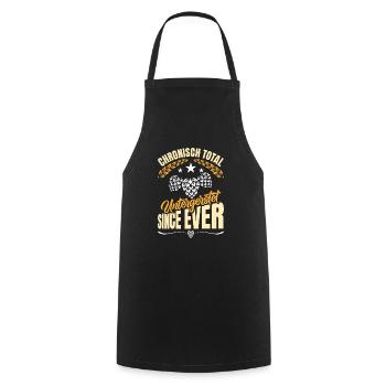 Munich Folk Festival CHRONICALLY TOTALLY UNDERMATED - Cooking Apron - black - Front - AI Model Male 185 dark (185cm)
