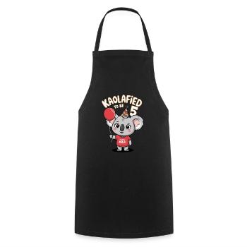 KaolaFied fêtera ses 5 ans Koala - Tablier de cuisine - noir - Devant - AI Model Male 185 dark (185cm)