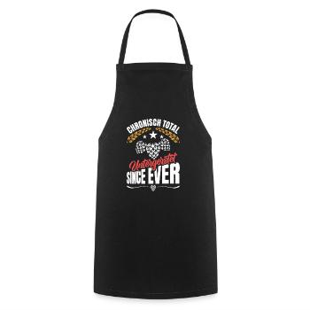 Munich Folk Festival CHRONICALLY TOTALLY UNDERMATED - Cooking Apron - black - Front - AI Model Male 185 dark (185cm)