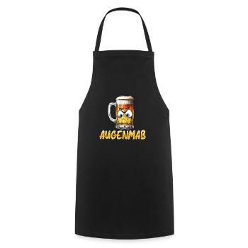 Munich Folk Festival AUGENMAẞ Funny Beer Tent - Cooking Apron - black - Front - AI Model Male 185 dark (185cm)
