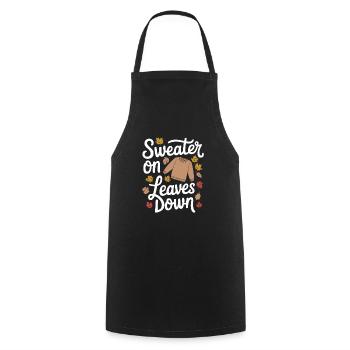 Autumnal blaze of colour for nature lovers and - Cooking Apron - black - Front - AI Model Male 185 dark (185cm)