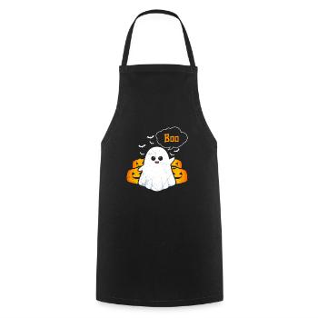 Halloween Kostüm Kinder HUI Lustiges Gespenster - Kochschürze - Schwarz - Vorne - AI Model Male 185 dark (185cm)