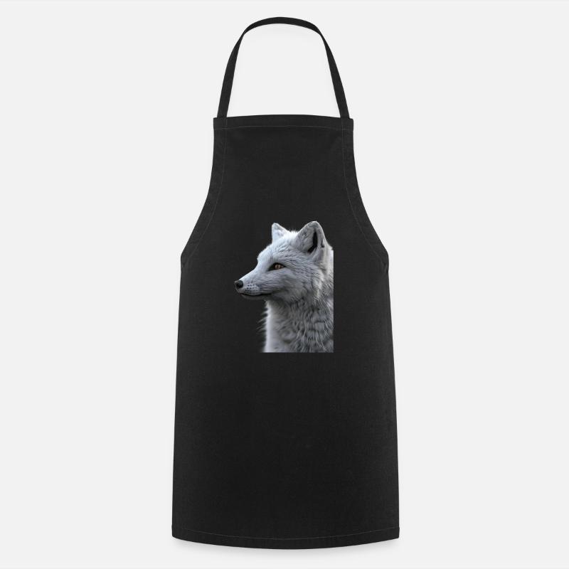 Polarfuchs - Kochschürze - Schwarz