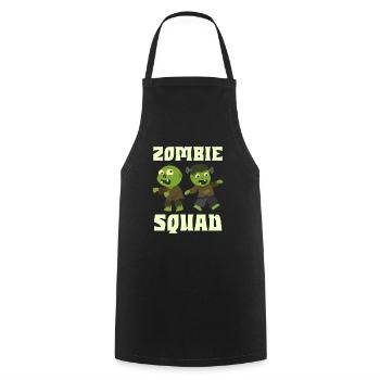 Halloween Kostüm Kinder ZOMBIE SQUAD Lustiges - Kochschürze - Schwarz - Vorne - AI Model Male 185 dark (185cm)