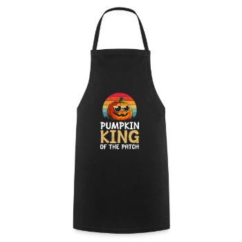 Halloween Costume PUMPKIN KING OF THE PATCH - Cooking Apron - black - Front - AI Model Male 185 dark (185cm)