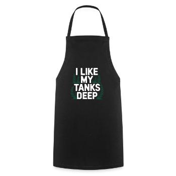 Aquascaping Enthusiast Underwater Gardening - Cooking Apron - black - Front - AI Model Male 185 dark (185cm)