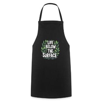 Aquascaping Enthusiast Underwater Gardening - Cooking Apron - black - Front - AI Model Male 185 dark (185cm)