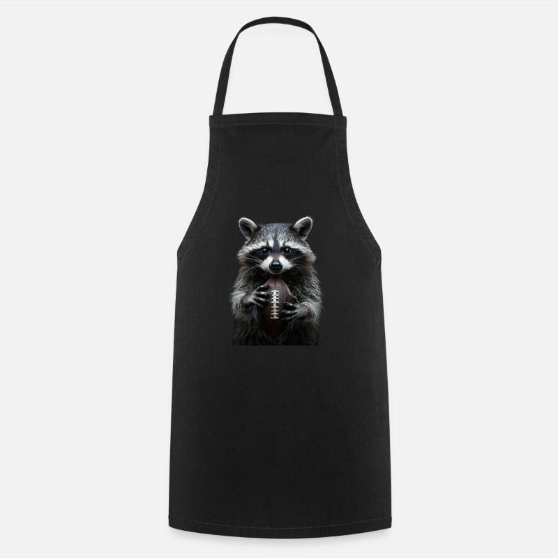 Waschbär - Kochschürze - Schwarz