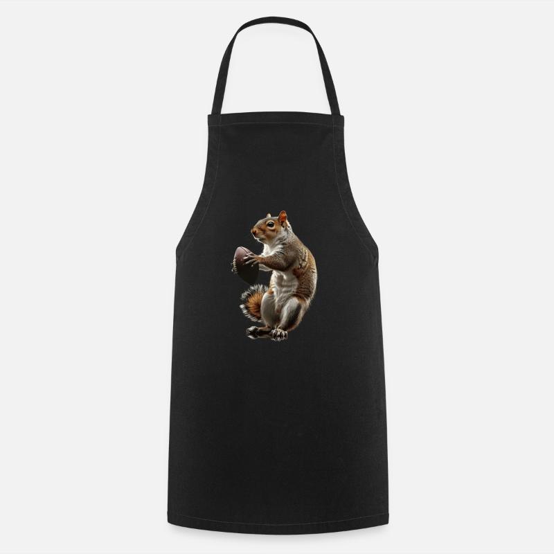 Eichhörnchen - Kochschürze - Schwarz