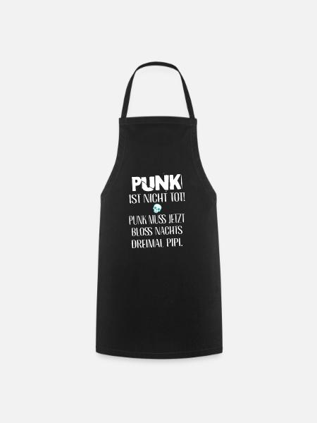 Festival Fun Ich bin alt aber Punk ist nicht tot - Kochschürze - Schwarz