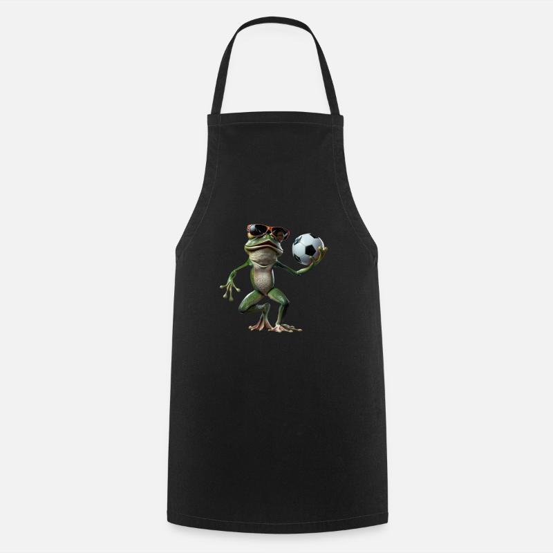 Frosch - Kochschürze - Schwarz