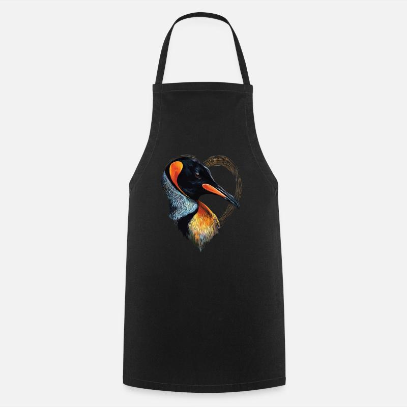 Pinguin - Kochschürze - Schwarz