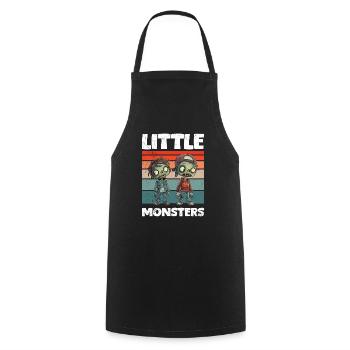 Halloween Kostüm Kinder LITTLE MONSTERS Lustiges - Kochschürze - Schwarz - Vorne - AI Model Male 185 dark (185cm)