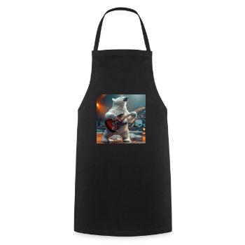 polar bear - Cooking Apron - black - Front - AI Model Male 185 dark (185cm)